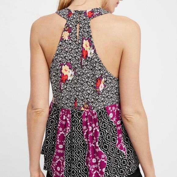 Free People Dream Darlin' Boho V-Neck Halter Tank Top - Picture 10 of 10